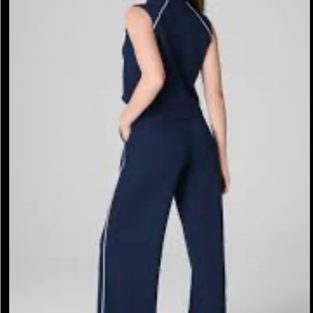 SOLD OUT Spanx Navy Blue Sleeveless Jumpsuit XLT - Picture 2 of 3